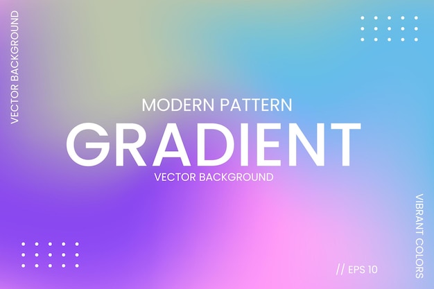 Resumen Vector Banner Degradado Patrón Moderno Afiche Texto y Formas Geométricas Rosa y Azul