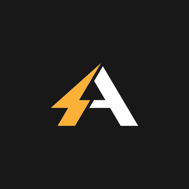 Resumen Un vector de diseño del logotipo de la letra volt