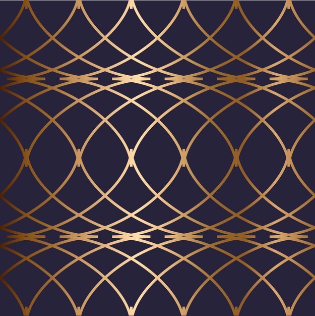 Resumen vector ornamental patrón dorado transparente fondo azul