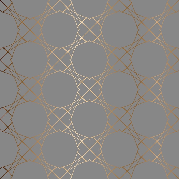 Resumen vector ornamental patrón oro transparente fondo gris