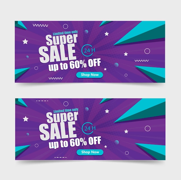 Resumen de vectores gratis ofrece banners