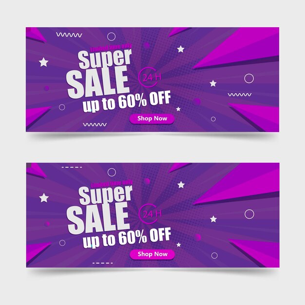 Resumen de vectores gratis ofrece banners