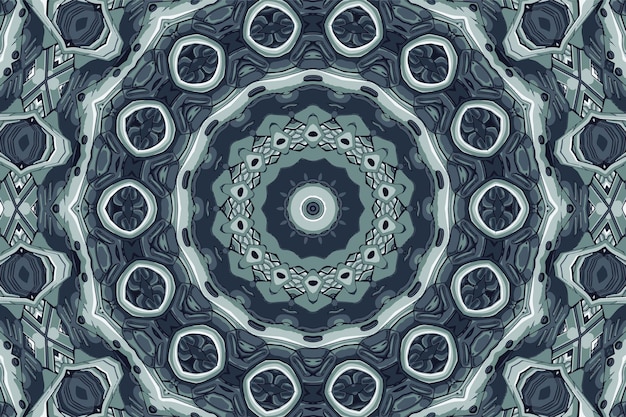 Resumen vintage decorativo mandala diseño geométrico vector boho diseño psychdedli fondo