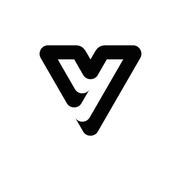 Resumen VY VY iniciales, monograma, diseño de logotipo, creativo, único, plantilla, simple, elegante