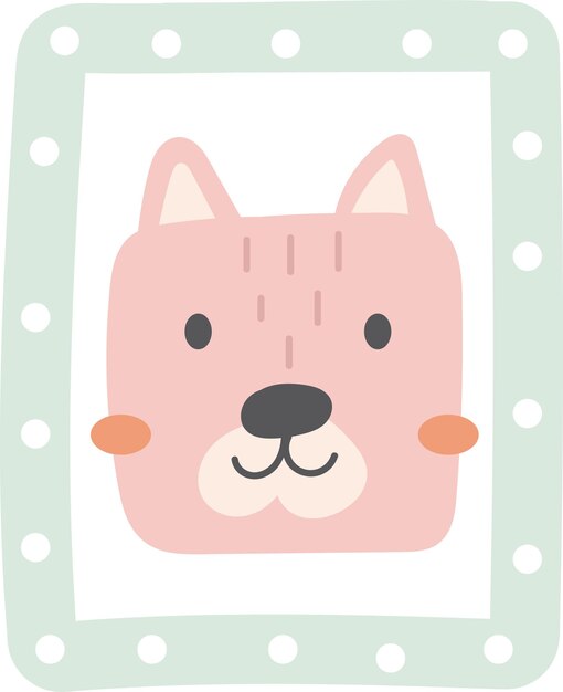 Retrato de la cara del perro