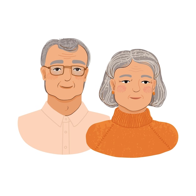 Vector retrato de familia ilustración de textura colorida