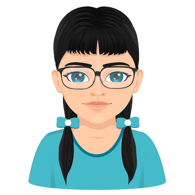 retrato de una hermosa joven