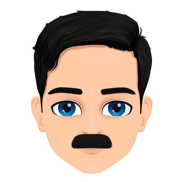 retrato de un hombre de mediana edad con bigote