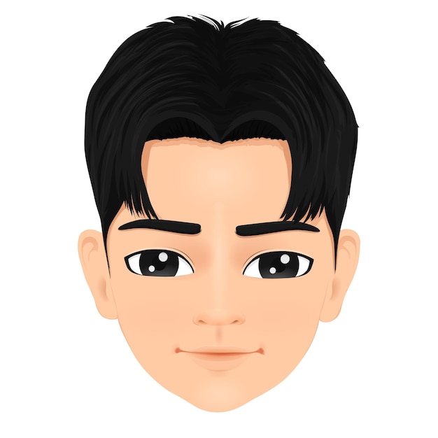 retrato de un muchacho chino guapo