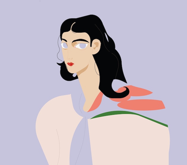 Retrato de mujer elegante