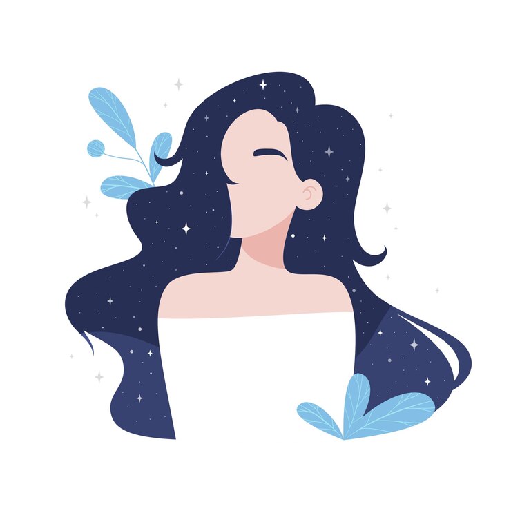 Retrato de una mujer con espacio interior