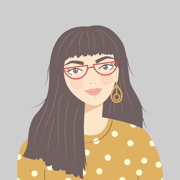 Retrato de una niña morena