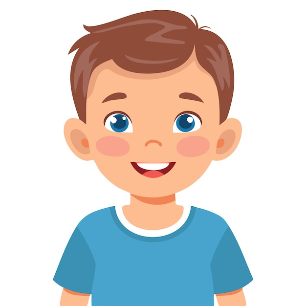 Retrato de un niño sonriente