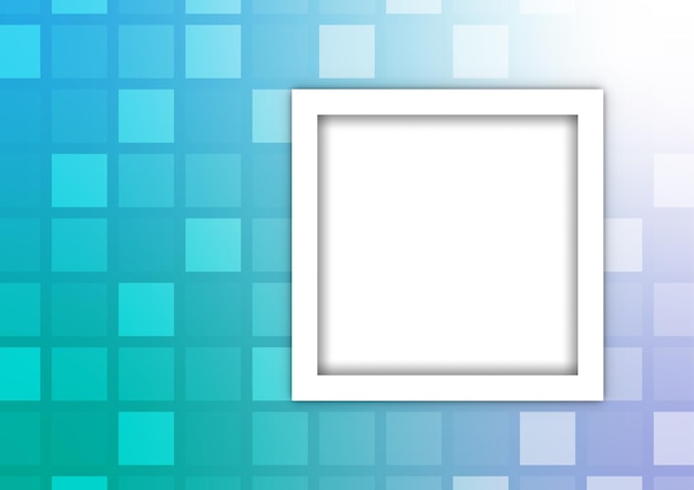 Retro cibernético cuadrado gradiente de fondo vectorial verde claro
