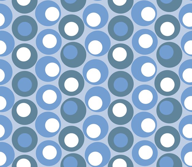 Retro círculos coloridos psicodélico geométrico mínimo patrón sin costuras tendencia moda colores Vector