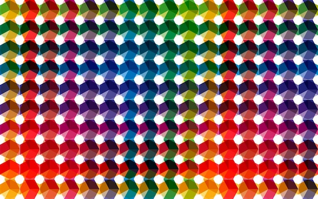 Retro cubo abstracto patrón de fondo de colores ilustración de las existencias