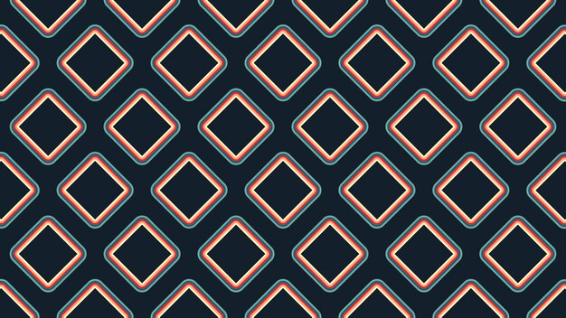 Retro, década de 1970, extracto, vector, plano de fondo, colorido, formas geométricas, y, líneas, vendimia, setenta, patrón