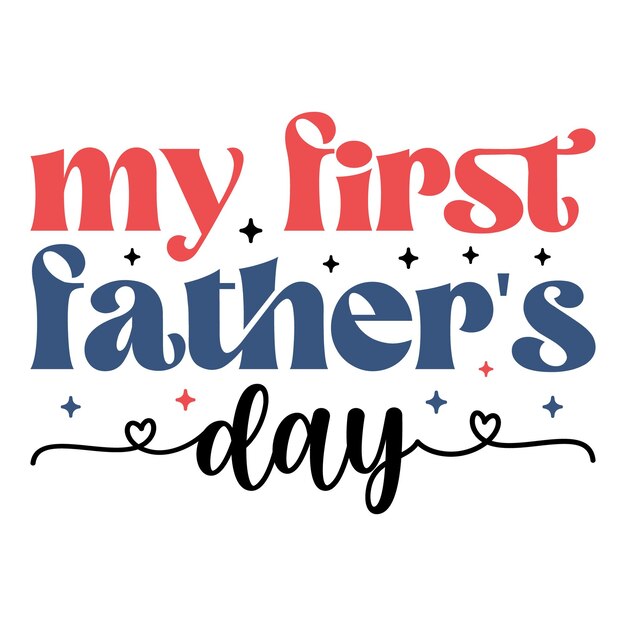 Retro día del padre y papá y papá Svg archivo de diseño