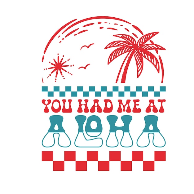 Retro diseño SVG de verano Groovy verano