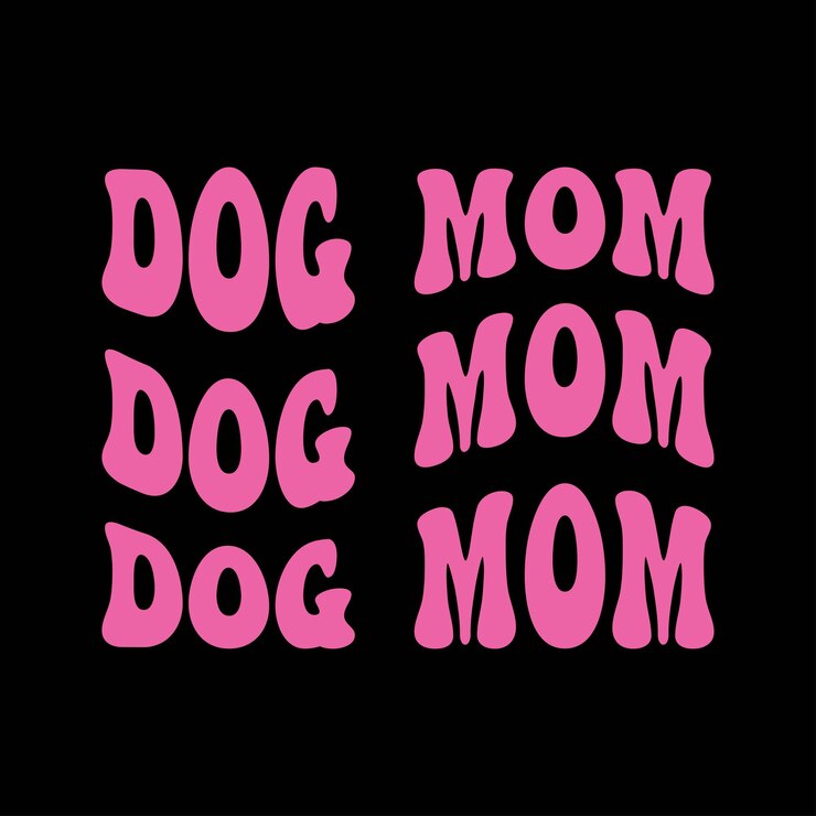 Retro Dog Mom tipografía cita el diseño de la plantilla de la camiseta vectorial