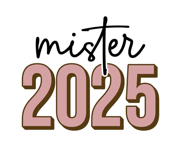 Retro feliz año nuevo svg Archivo de diseño