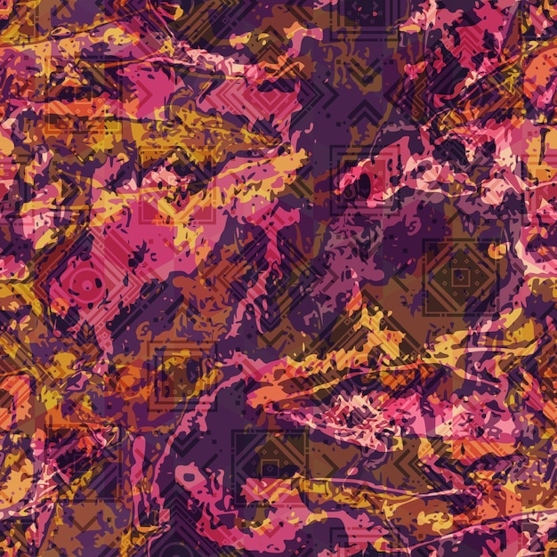 Retro grunge patrón sin costura eps 10 archivo vectorial