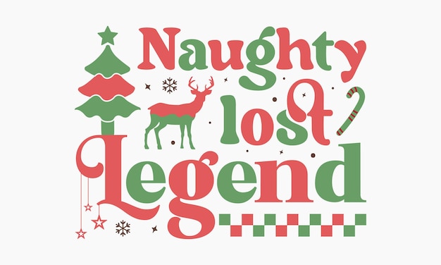 Retro Navidad svg año nuevo letras citas tipografía diseño paquete vector ilustración ciervo bebé