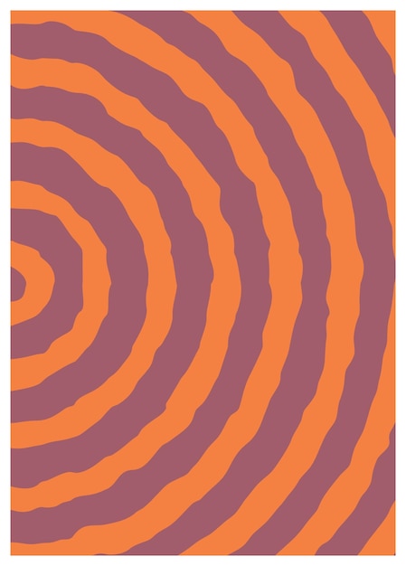 Retro retorcido distorsionado groovy fondo hippie olas remolino rayas rayas remolino estilo psicodélico