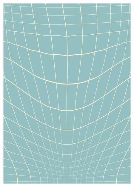Retro retorcido y distorsionado vector hippie groovy fondo olas remolino rayas rayas y giros