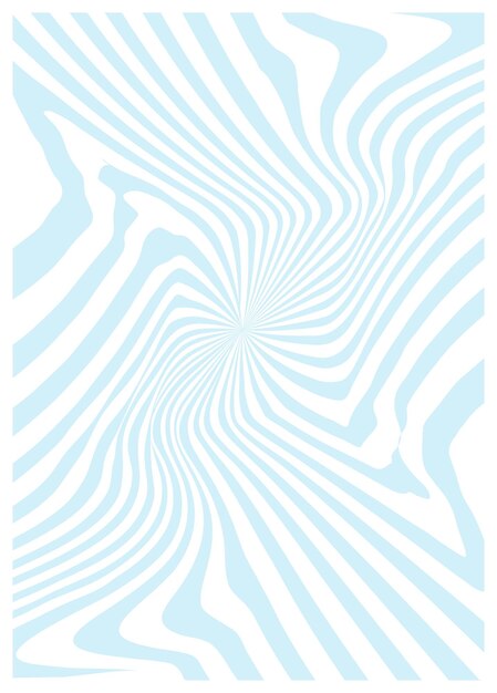 Retro retorcido y distorsionado vector hippie groovy fondo olas remolino rayas rayas y giros