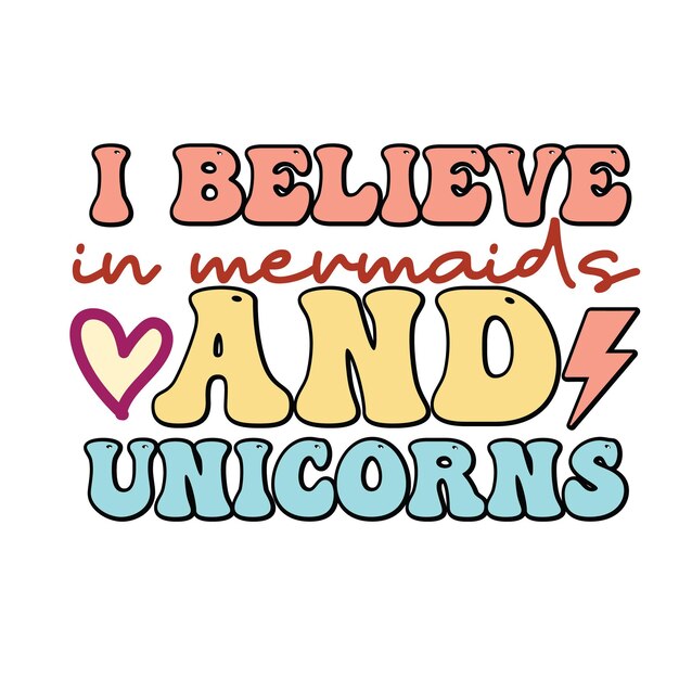 Retro Unicorn Kids Svg t camisa Unicorn svg cricut Unicorn diseño vectorial de tipografía