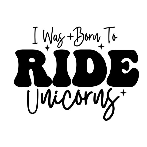 Retro Unicorn Kids Svg t camisa Unicorn svg cricut Unicorn diseño vectorial de tipografía