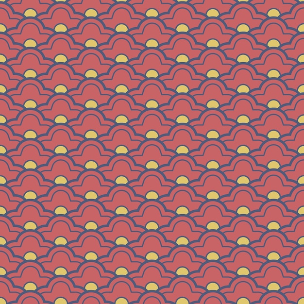 Retro vintage chino tradicional patrón transparente fondo curva cruz marco escala onda