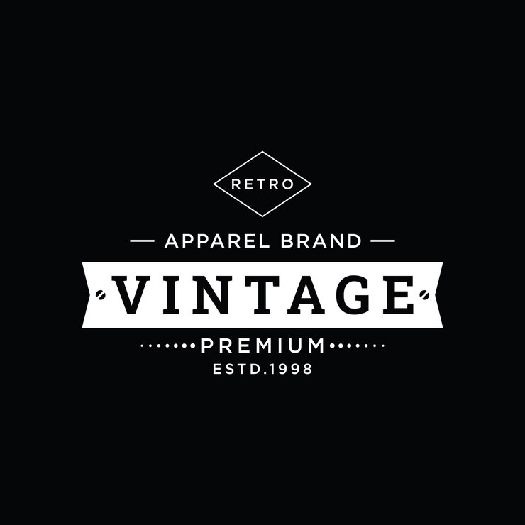 Vector retro vintage insignia logotipo de tipografía para ropa de negocios barbero restaurante y bar