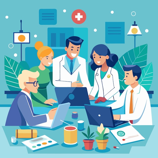 Reunión del equipo médico