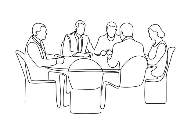 Reunión del equipo de negocios