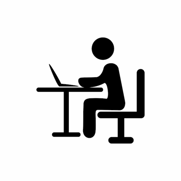 Reunión en línea con icono de portátil trabajo en equipo y colaboración icono de vector plano icono de negocio