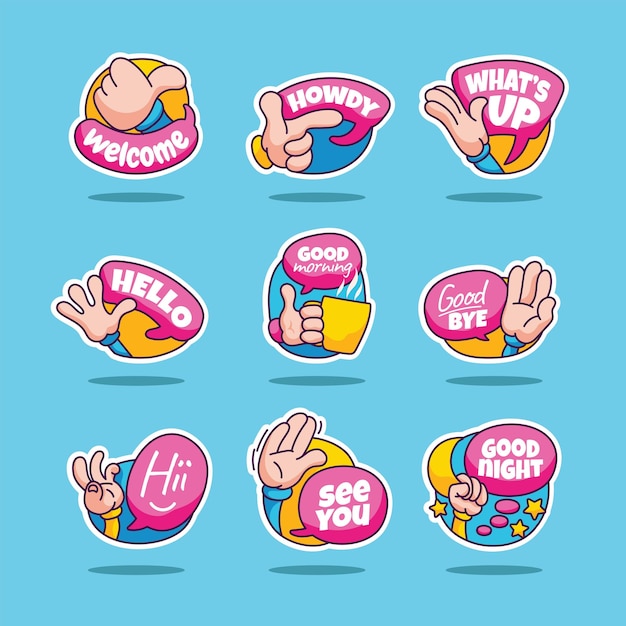 Rev_Chat Sticker Set Saludos para el juego