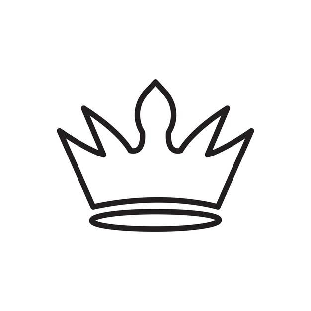 Reventa real La joya de la corona de la plantilla de vector de icono de inversiones icónicas