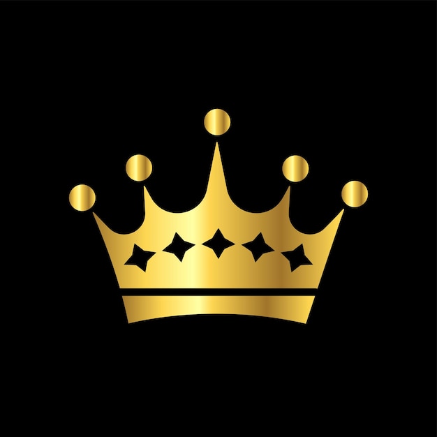 Reventa real La joya de la corona de la plantilla de vector de icono de inversiones icónicas