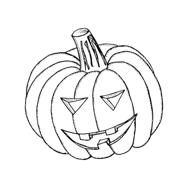 Vector revestimiento de calabaza de halloween