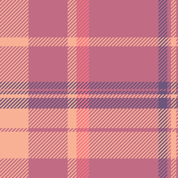 Revisa el fondo victoriano, refresca el patrón textil sin costuras, tela de textura a cuadros turca, tartán vectorial en colores rojo y naranja.