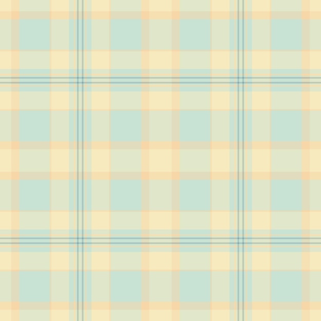 Revisión de fondo romántico textil pliegue patrón de textura sin costuras Hotel cuadrado tela vectorial tartan en colores claros y trigo
