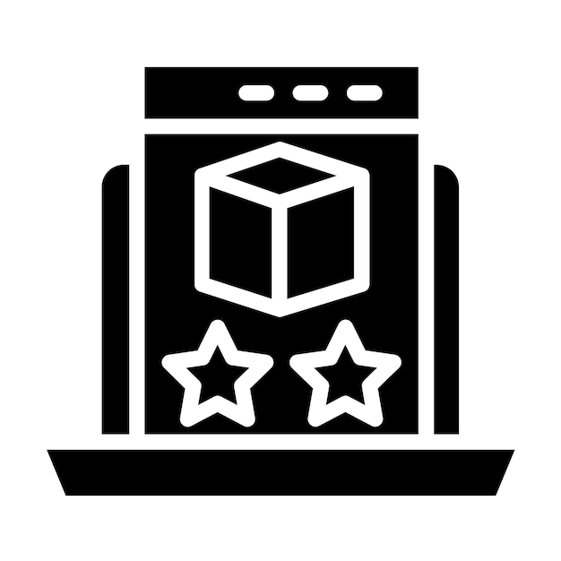 Revisión del producto de diseño vectorial Estilo del icono