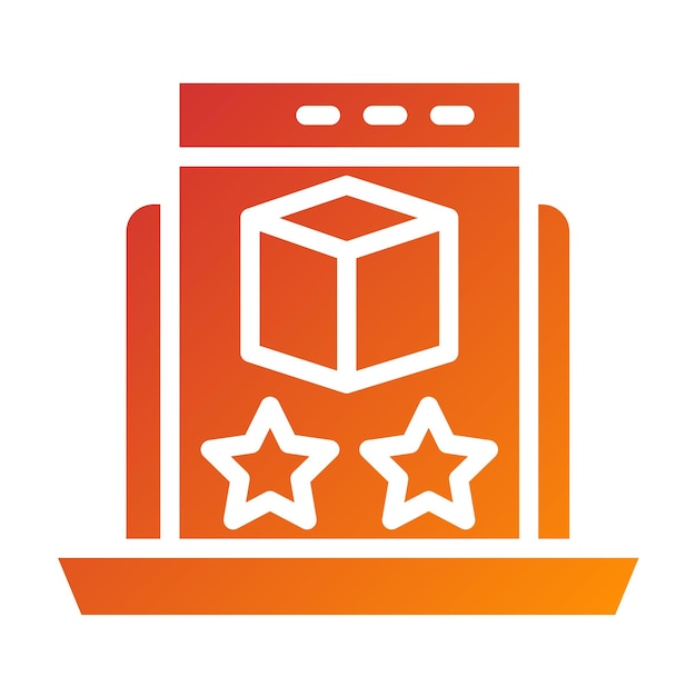 Revisión del producto de diseño vectorial Estilo del icono