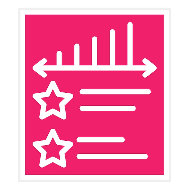 Revisión del rendimiento del diseño vectorial Estilo del icono
