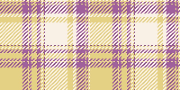 Revival texture check pattern vívido tartan a cuadros sin costuras textil vectorial de tela de fondo acogedor en colores amarillo y encaje antiguo