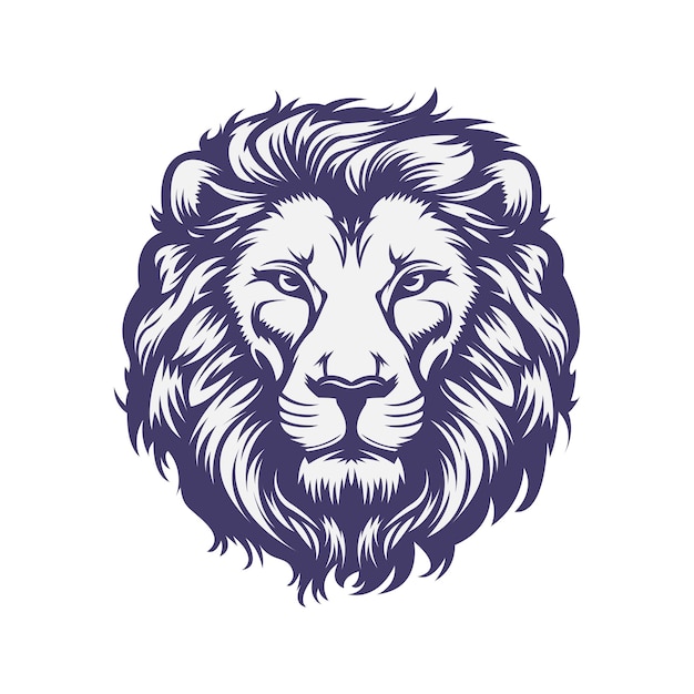 El Rey León de la Selva Un Símbolo de Coraje y Liderazgo Mascota Logo Concepto Vector Ilustración Dibujos Animados Adecuado Para Logo Papel Tapiz Banner Tarjeta Libro Ilustración Camiseta Pegatina Cubierta