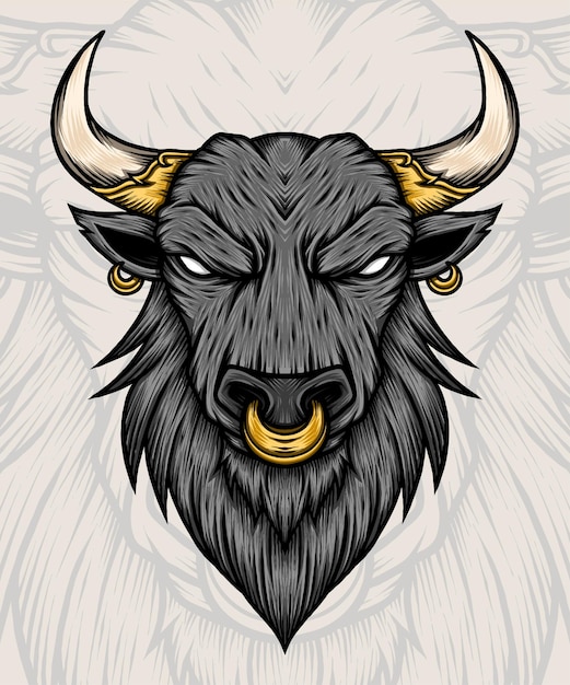 rey, toro, ilustración