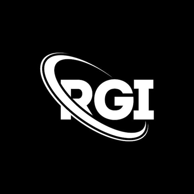 RGI logotipo RGI letra RGI diseño de letra logotipo iniciales RGI logo vinculado con círculo y mayúscula monograma logotipo RJI tipografía para negocios de tecnología y marca inmobiliaria